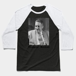 Thurgood Marshall Portrait Baseball T-Shirt